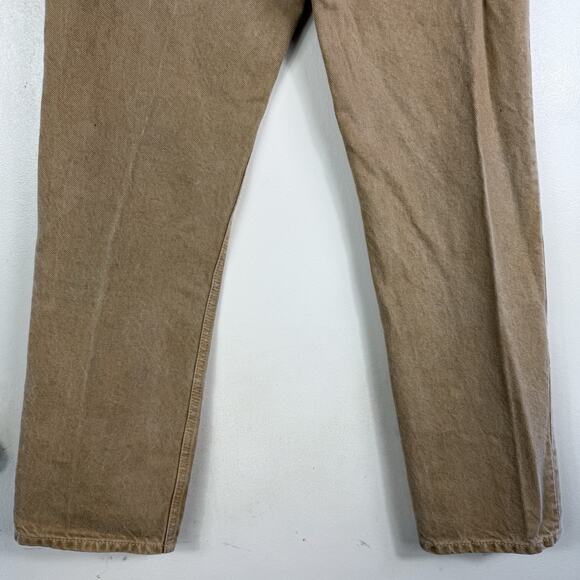Reformation Jeans Women 24 (24x28) Cynthia High Rise Straight Brown Vtg Marzipan - Picture 9 of 16